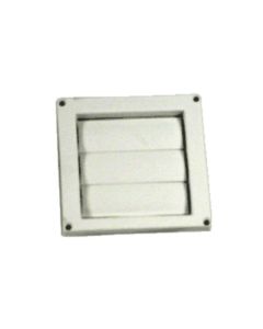 4" LOUVER HOOD FACEPLATE WHITE