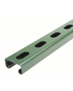 10' 13/16" GREEN PERFORATED UNISTRUT
