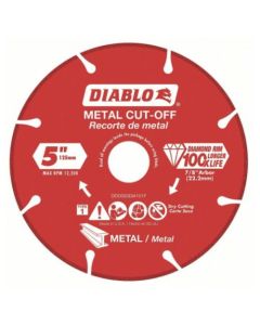 5" X 7/8" DIAMOND METAL CUT-OFF DISC