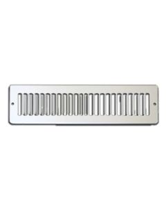 12 X 2 TOE SPACE GRILLE WHITE