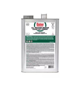 1-GAL. ALL WEATHER MEDIUM CLEAR PVC CEMENT